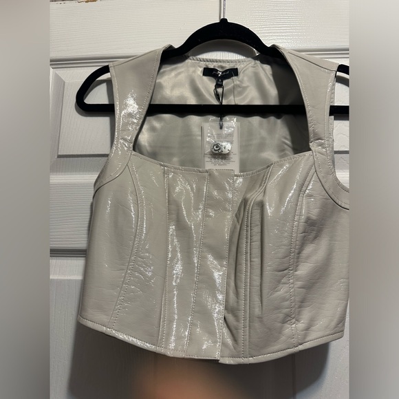 7 For All Mankind Faux Leather Trousers & Vest - Picture 10 of 13